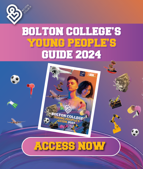 Bolton College Young People's Guide 2024 Access Now mobile